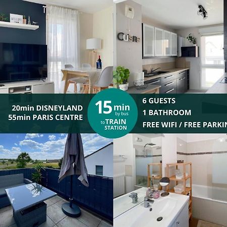 Le Chanteloupien - Appartement Pour 6 Proche Disneyland Paris Экстерьер фото